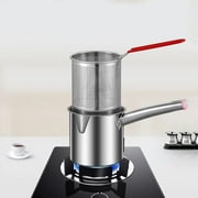 Electric Deep Fryer 3.2 qt Family Use Kitchen Appliance, Stainless Steel